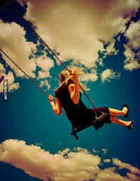 swing and sky